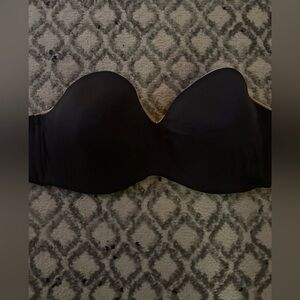 Lilyette black strapless underwire bra, size 38D, EUC